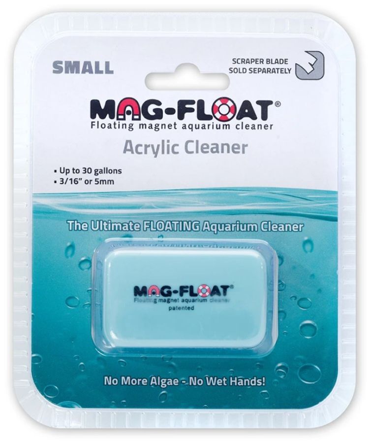 Aquarium, Mag Float Floating Magnetic Aquarium Cleaner - Acrylic Small (30 Gal)
