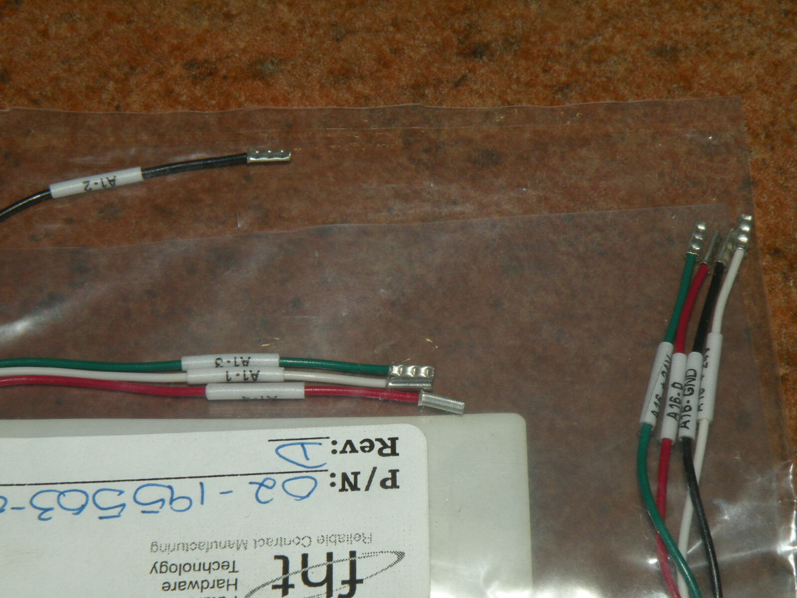(1) Future Hardware Technology 02-195503-01 Assembly Cable INP MODL A16 to RCR
