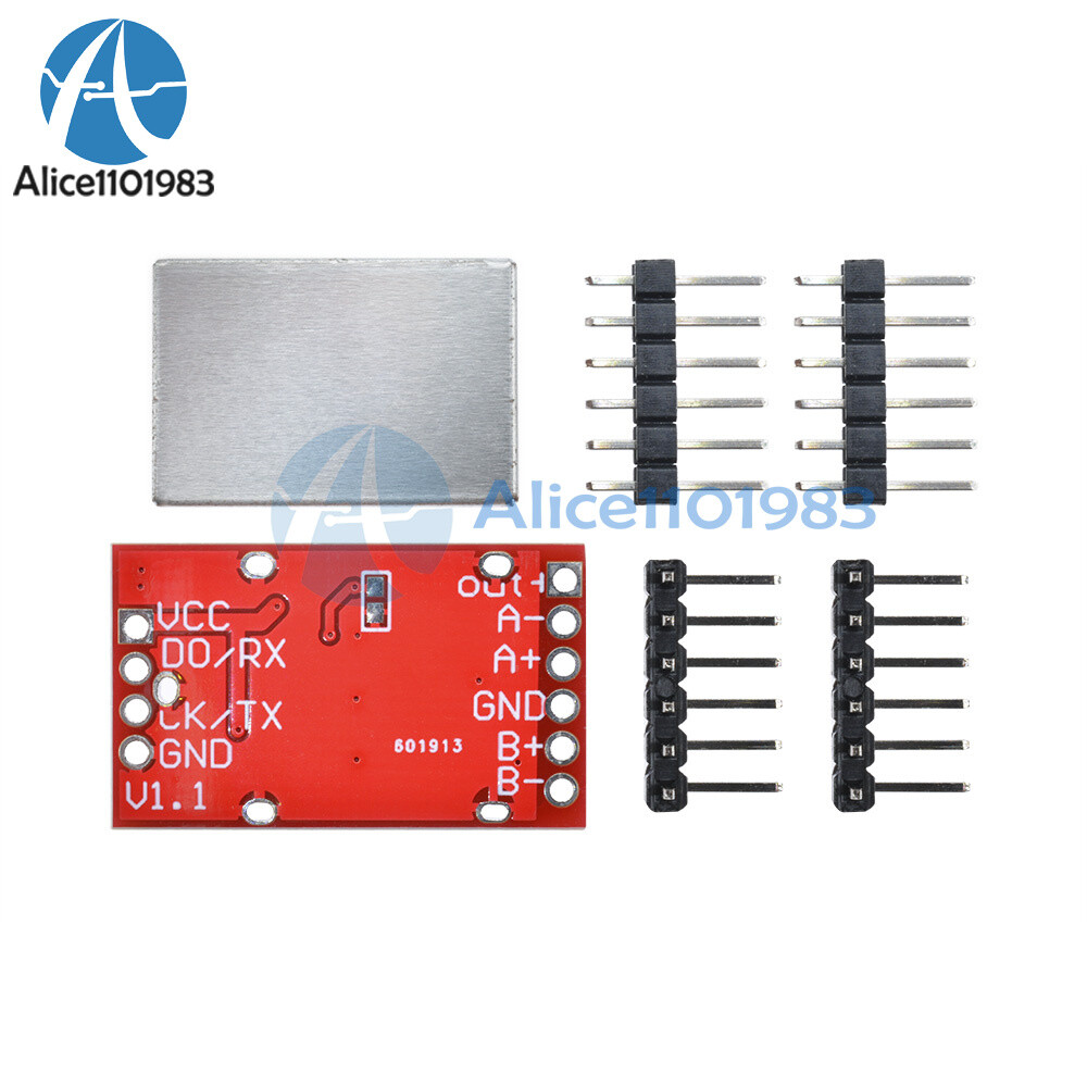Weighing Sensor AD Module Dual Channel 24-bit A/D Conversion HX711 Shieding AL
