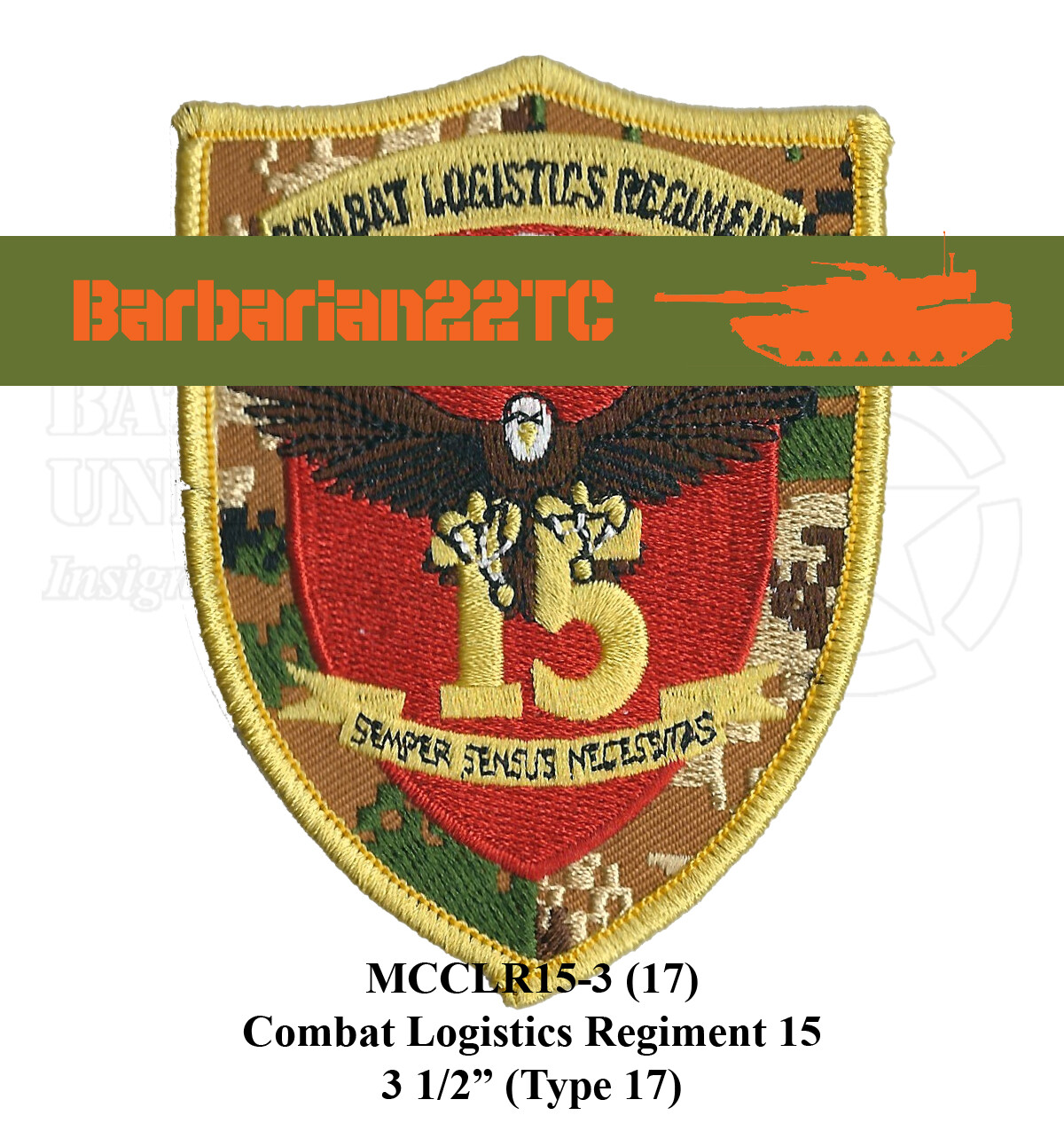 CLR-15 Combat Logistics Regiment Patch