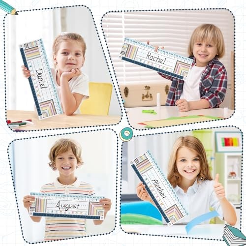 Pack Boho Desk Name Tags for Classroom, Student Name Plates | Boho Classroom 50