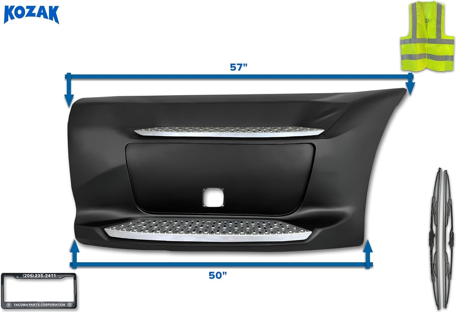 Front Step Fairing Metal Steps Right Side Compatible With Peterbilt 579 13-2021