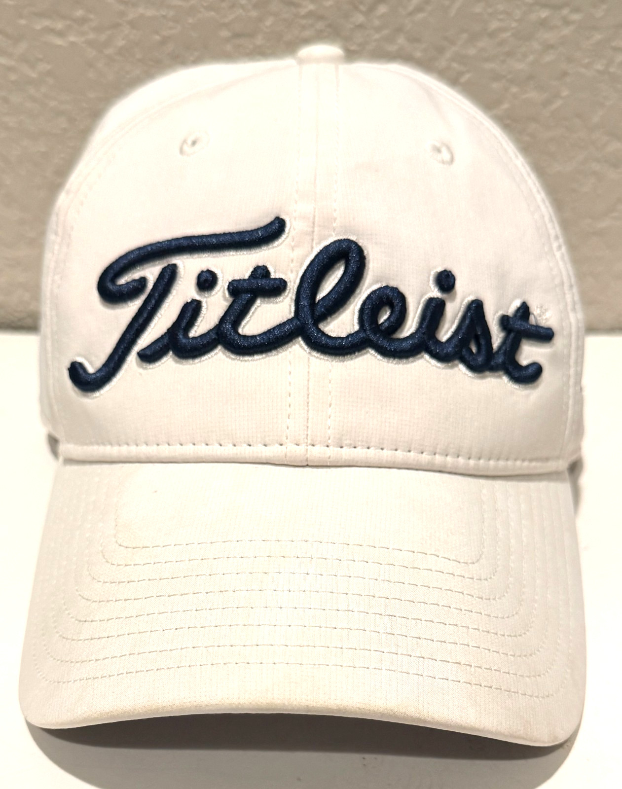 Titleist Golf Hat Men’s Embroidered Adjustable White Blue 2019 Palm Springs