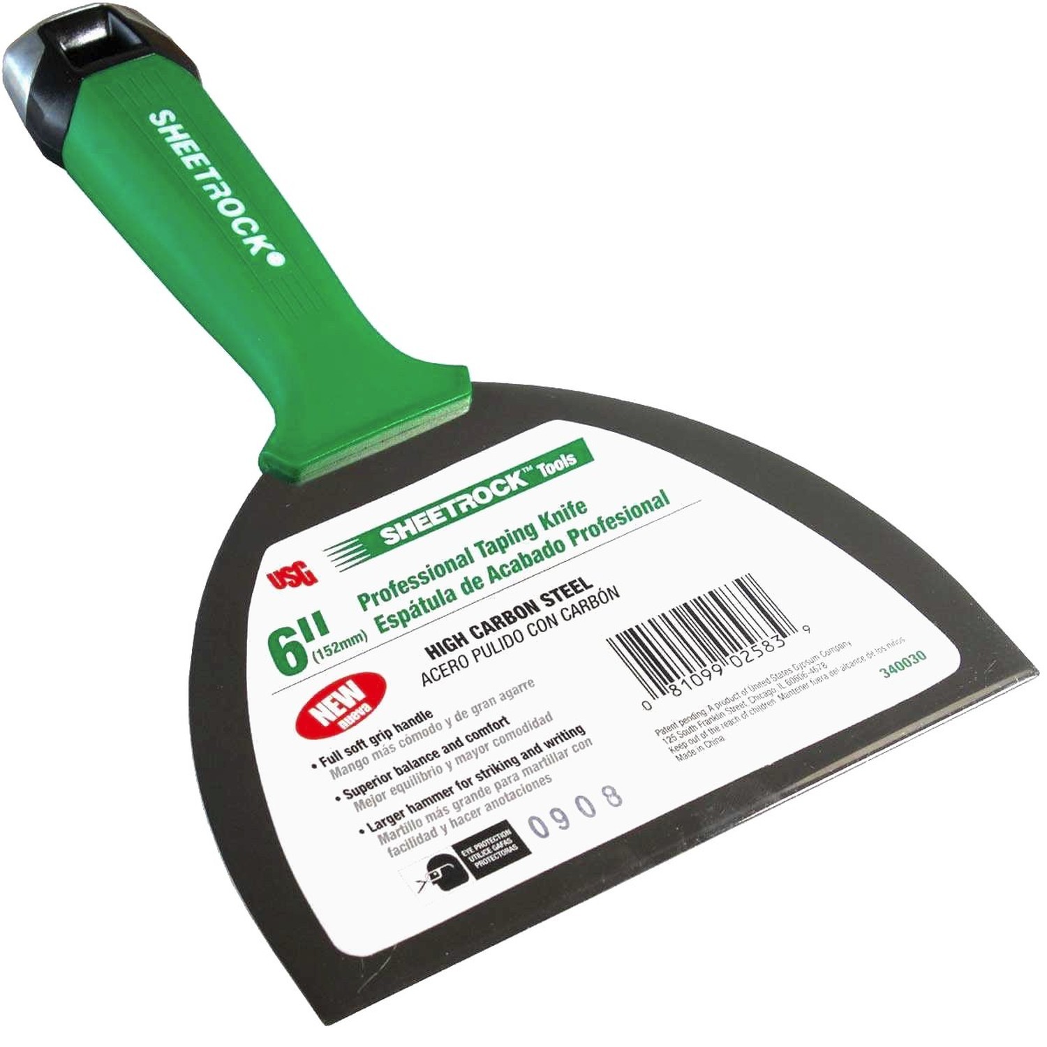 Sheetrock Pro Series 6" High Carbon Joint Knife 340030 Fast Ship