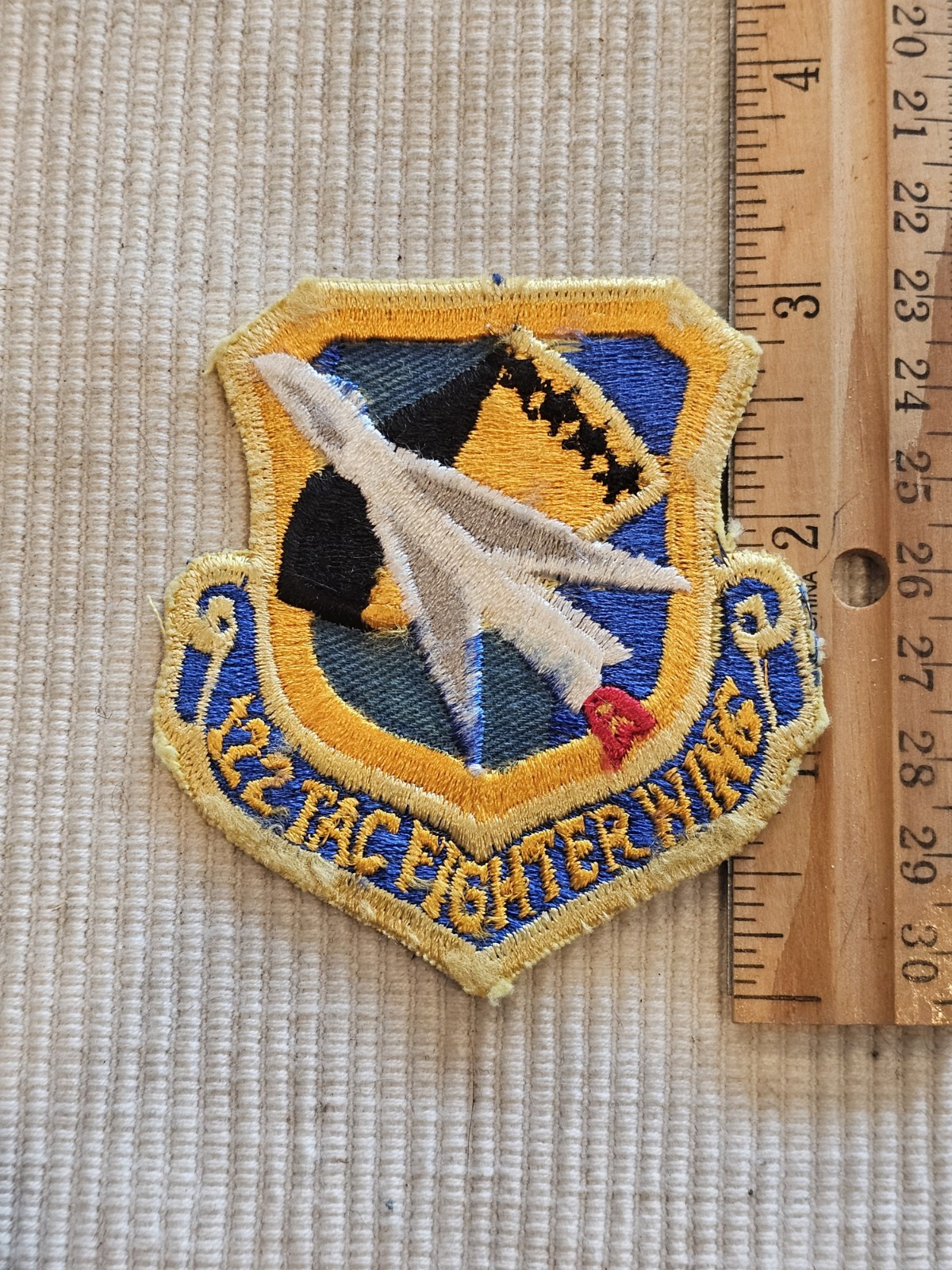 1960s 70s USAF Air Force 122nd Fighter Squadron Patch L@@K!!!