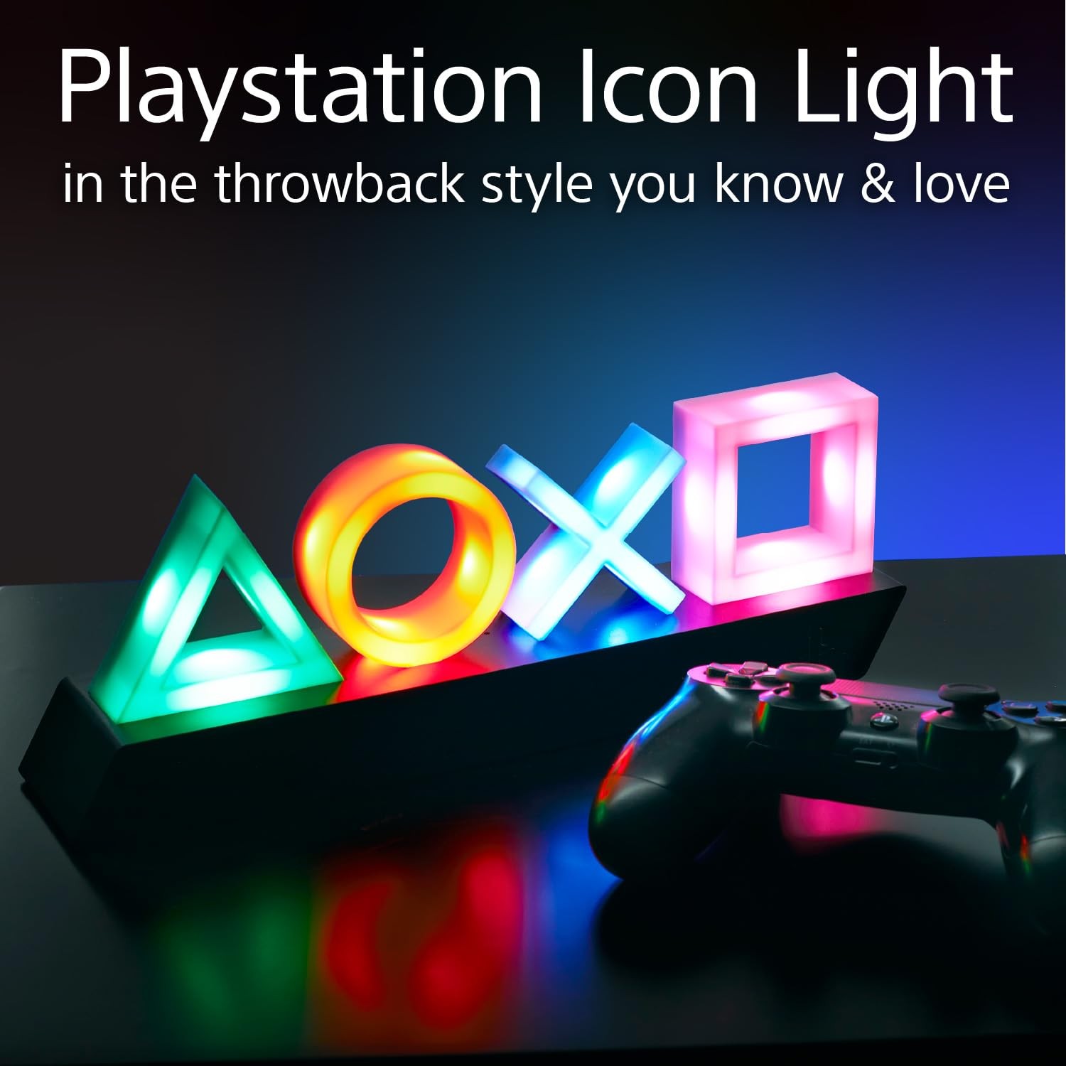 Paladone Playstation Controller Icons Light with 3 Regular, Multicolor