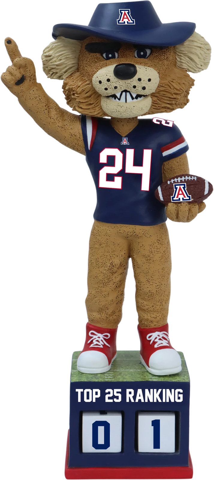 Wilbur The Wildcat Arizona Wildcats Football Top 25 Ranking Tracker Bobblehead