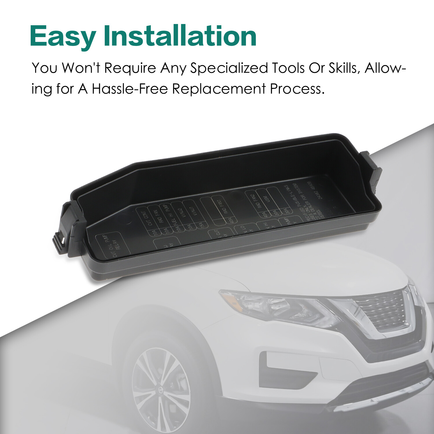 Fusible Link Holder Cover Replacement for Rogue 2014-2020 Nissan 24382-4BA0B