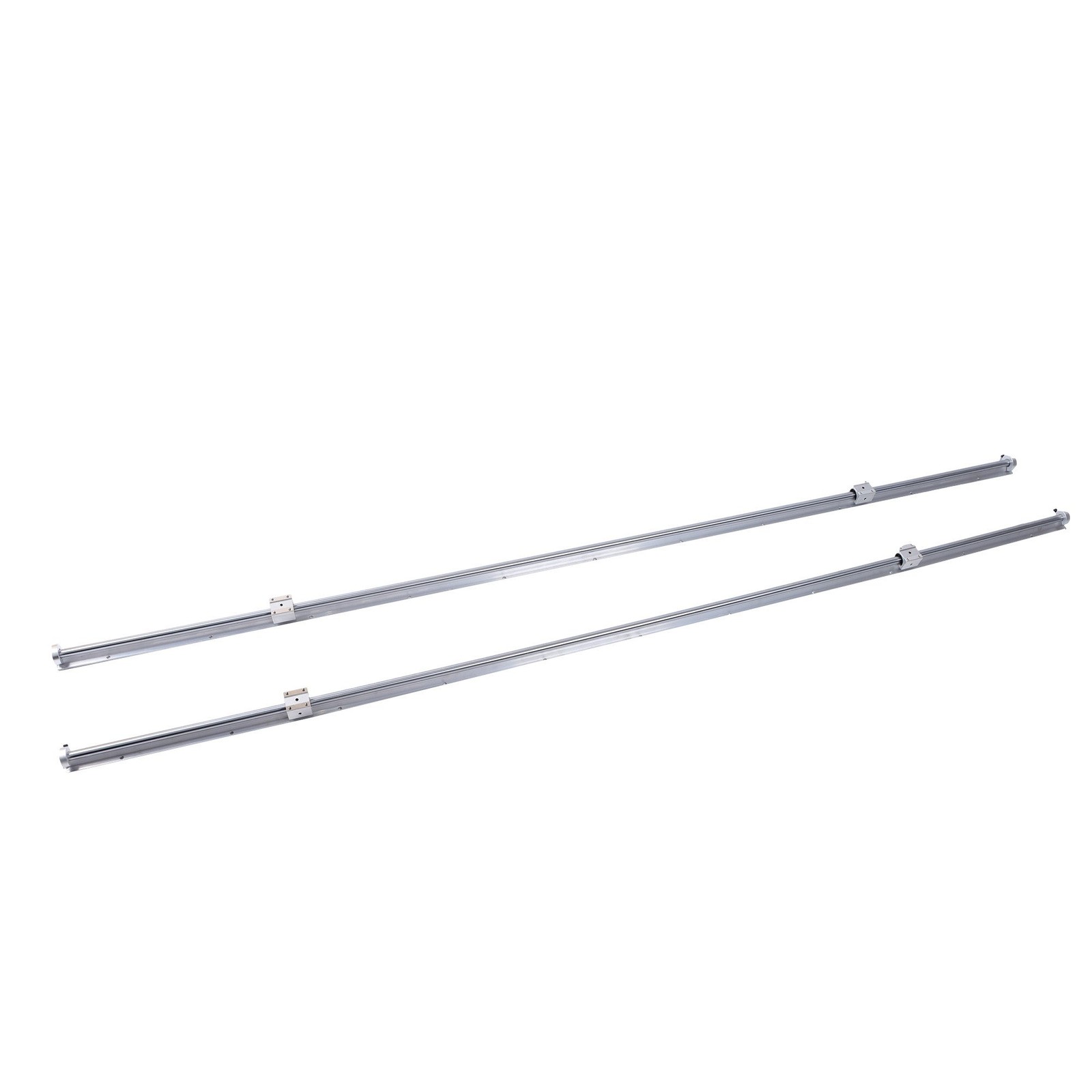 Linear Rails 2Pcs SBR16-2200mm & 4× SBR16UU Bearing Blocks & 4× Fixing Rings
