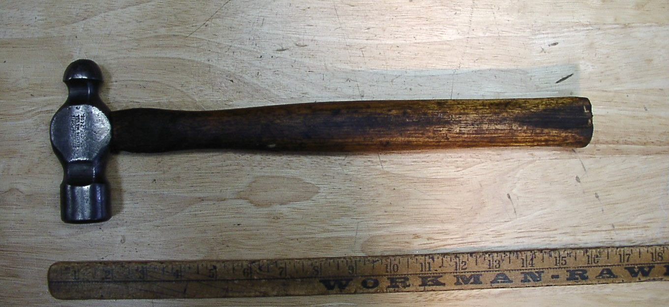 Vintage Blue-Point BP-24B,24 oz. Head Ball Peen Hammer,With Original Handle,VGC