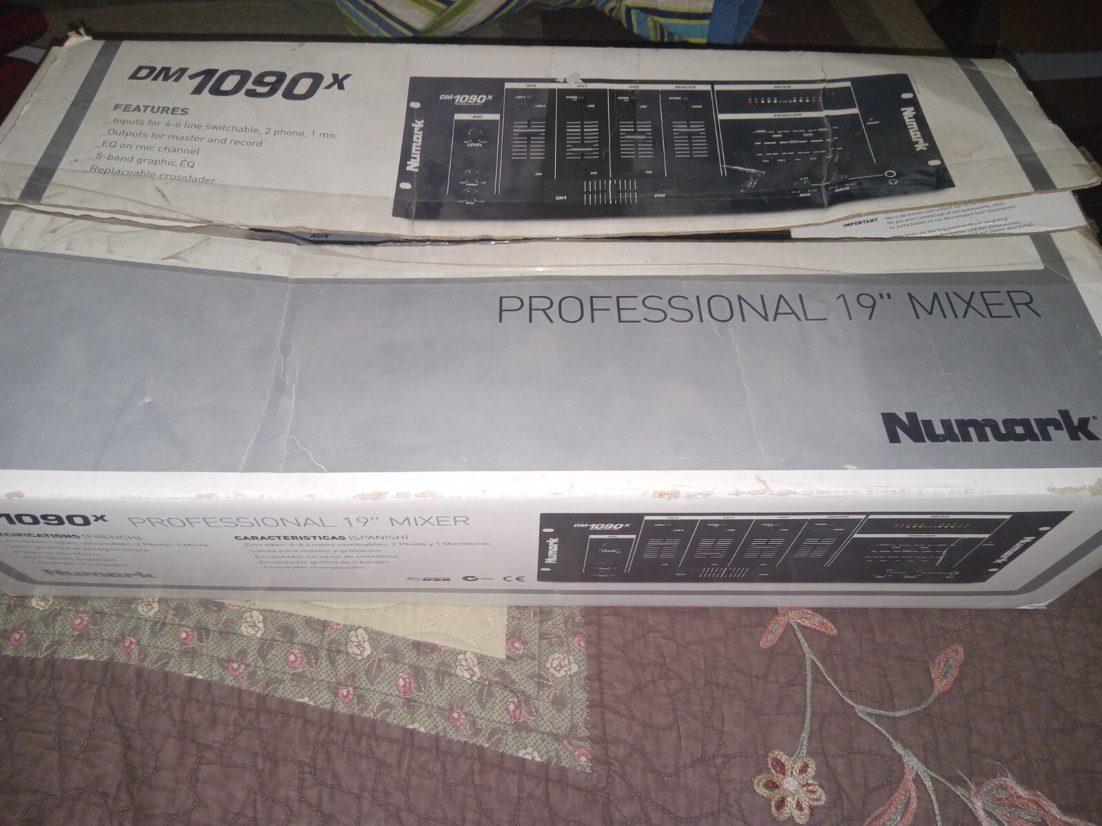 Numark DM1090X Preamp Professional 19” Mixer No Cord!