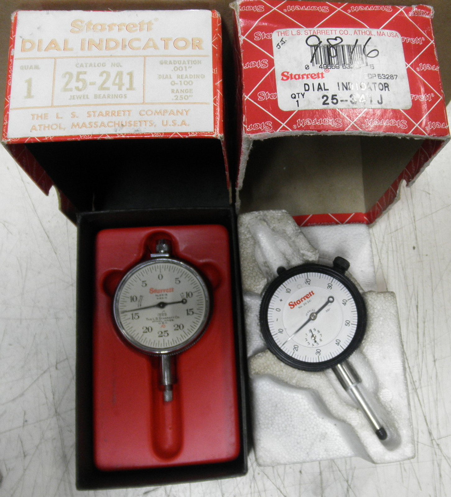 Broken 25-341J 25-241 Starrett® Dial Indicators EDP53287