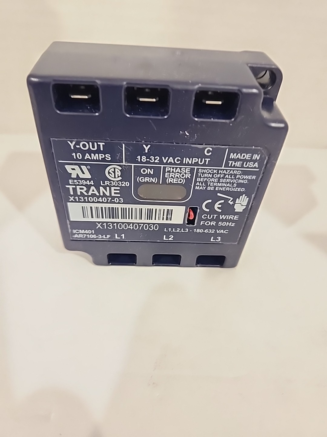 Trane X13100407030  3 Phase Lines Voltage Control Monitor