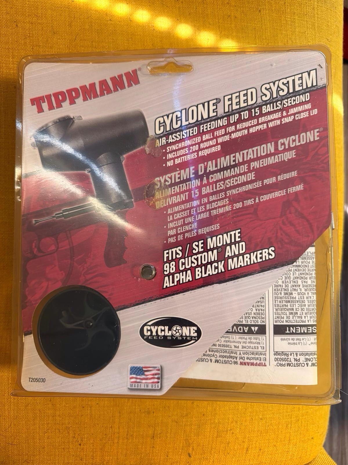 Tippmann Paintball Cyclone Feed System Upgrade For 98 Custom And Alpha Black
