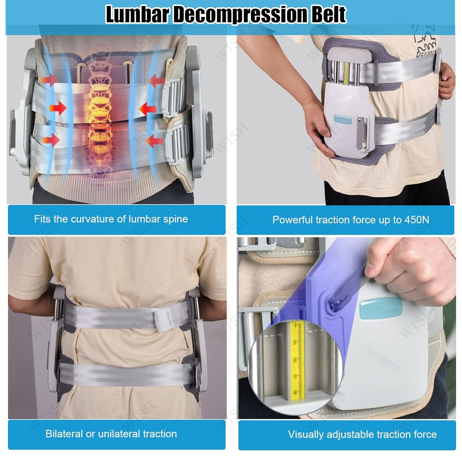 Lumbar Traction Device, Lower Back Pain Relief，lumbar decompression belt