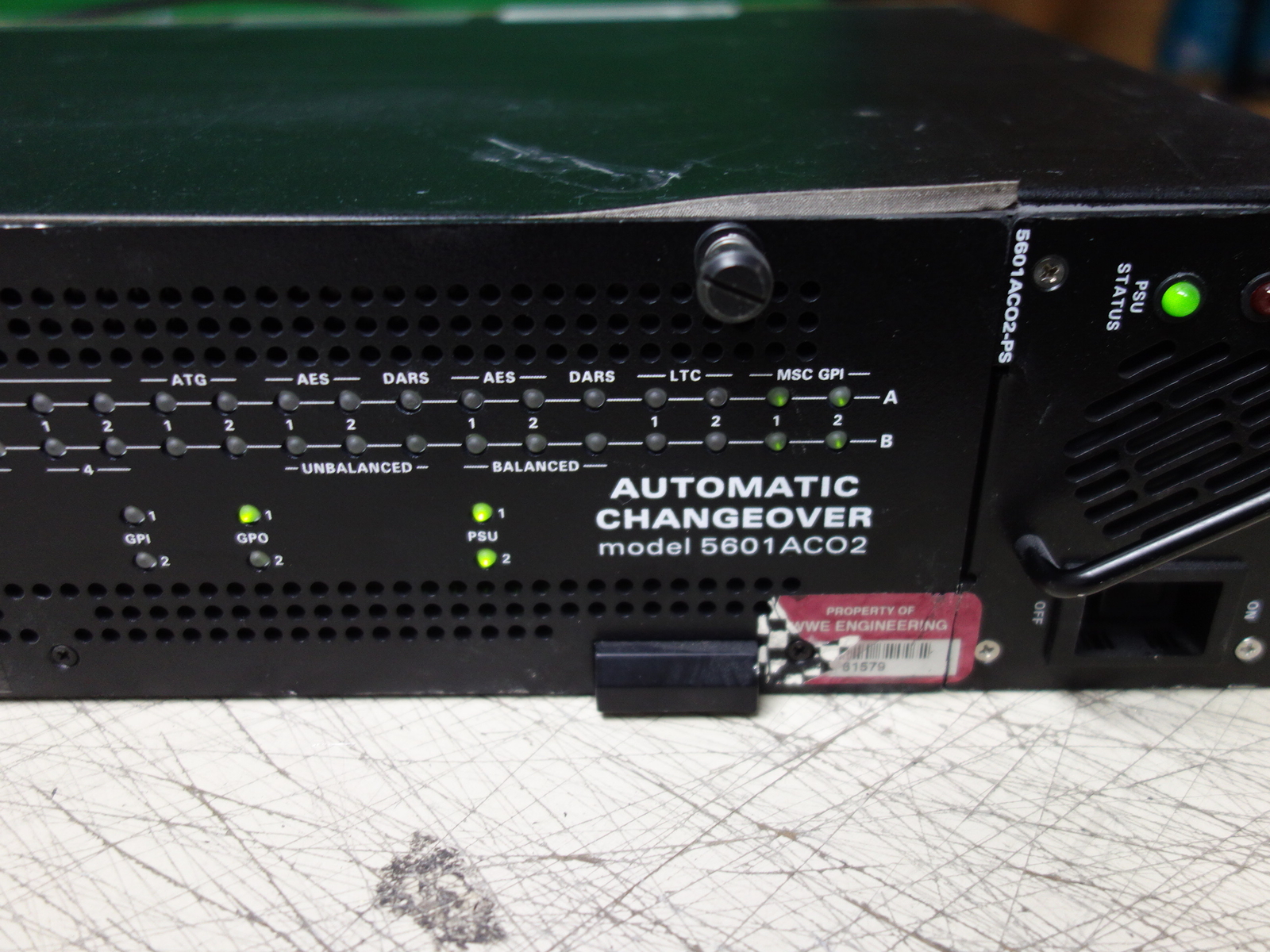 Evertz 5601ACO2 Automatic Changeover for 5601MSC Master Clock/Sync Generator