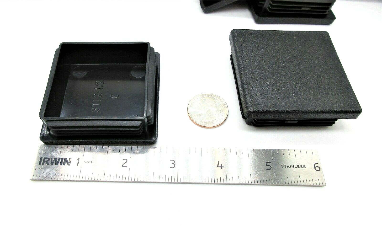 2 1/2" x 2 1/2" Square Tubing Plug 2 1/2" Tubing Cap USA Various Package Sizes