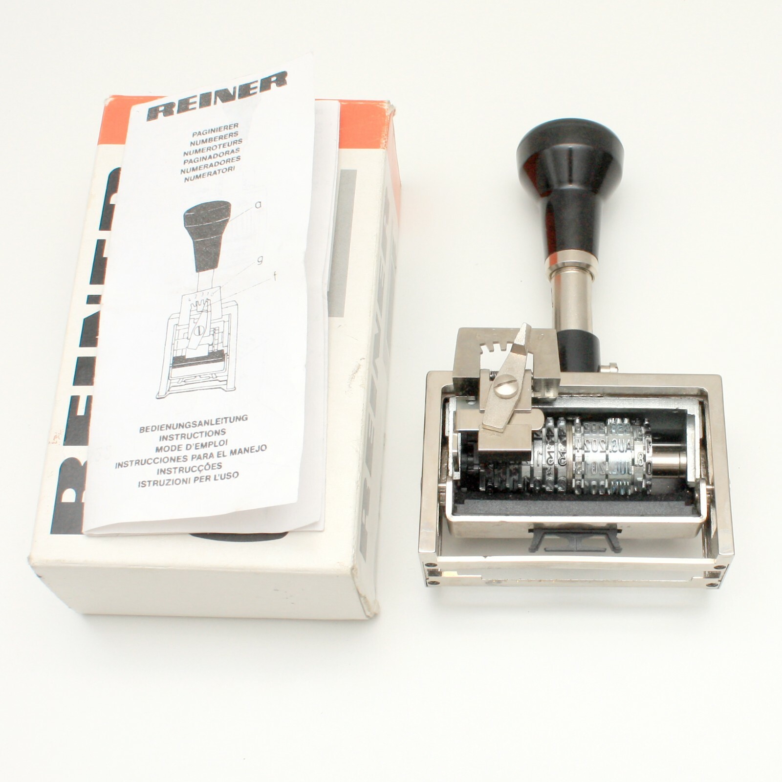 Reiner Industrial Automatic Numbering Machine Dater Numberer Model 9 Germany
