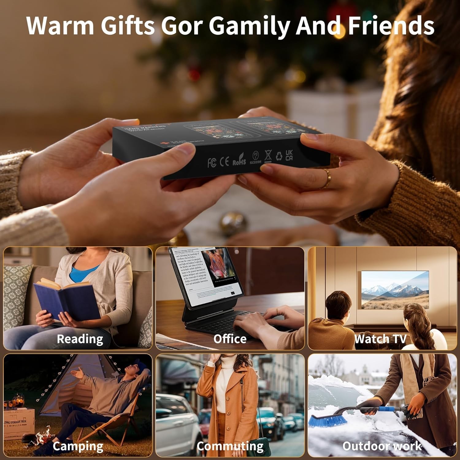 Hand Warmers Rechargeable, Electric Hand Warmers Reusable- Fast Heating Hand War