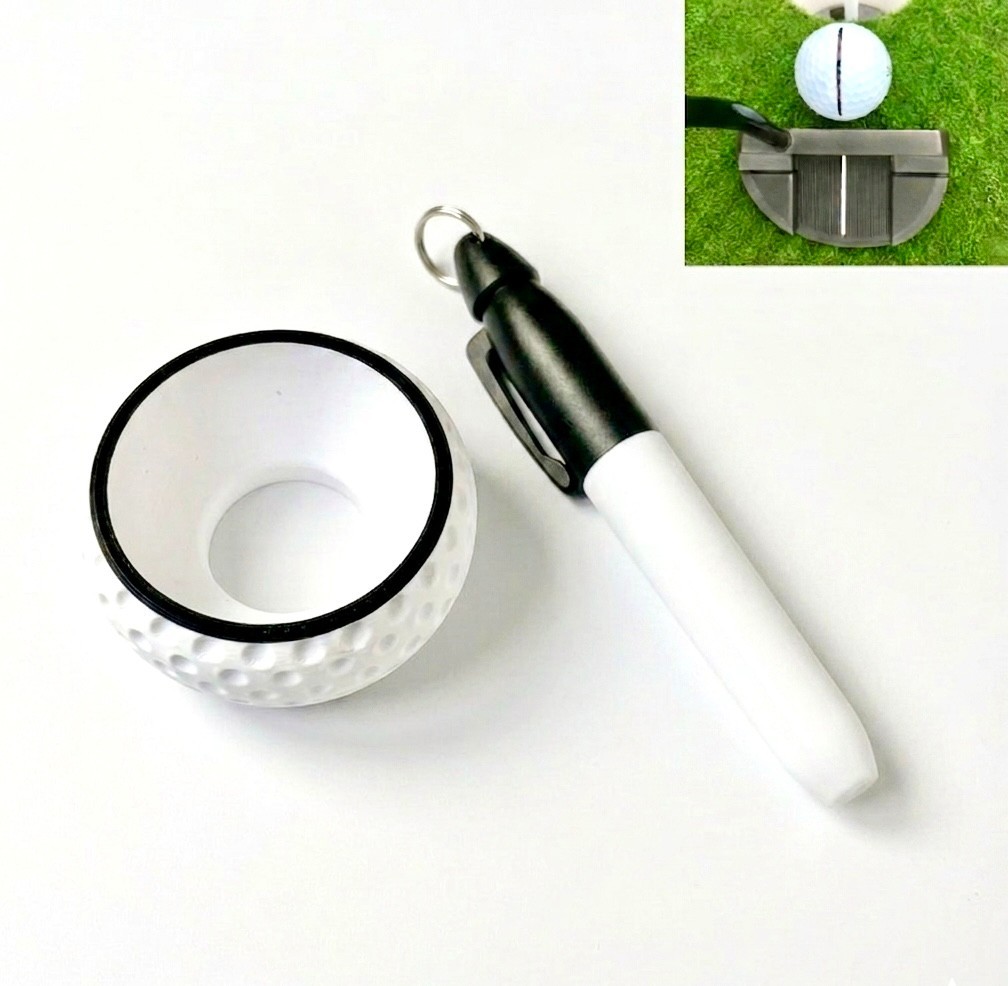 APEX ALIGN360™ Golf Ball Alignment Tool - Golf Ball Line Marker 360 Degree