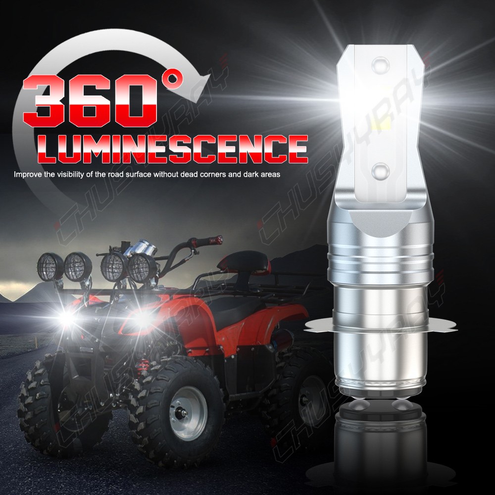 FOR Honda Rincon 650 680 2003-2015 Pair H6 LED Headlight Light Bulbs 6000K White