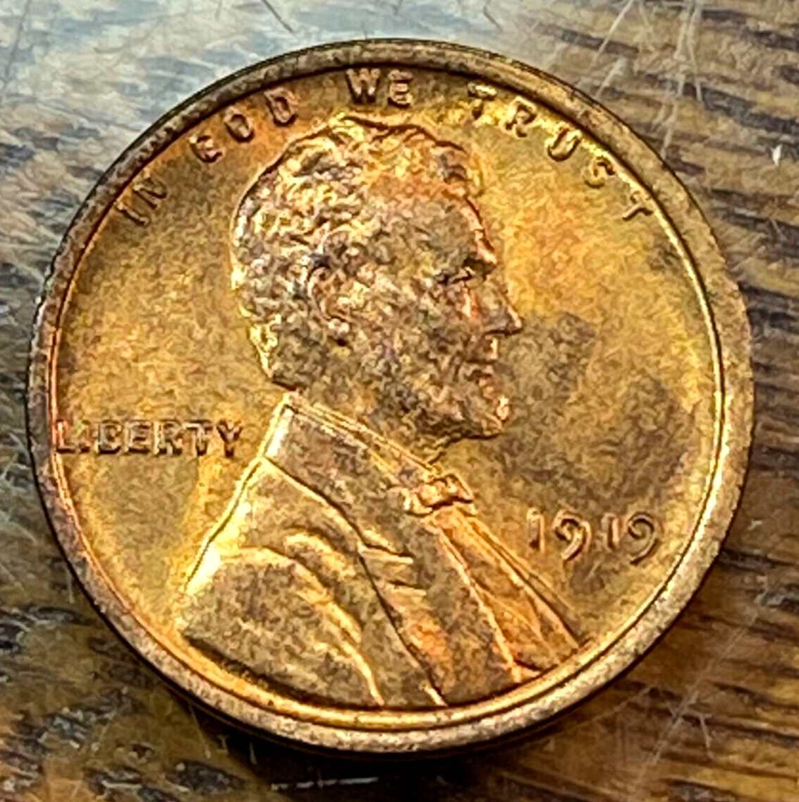 1919 Lincoln Cent Nice Original Gem BU RB CHRC