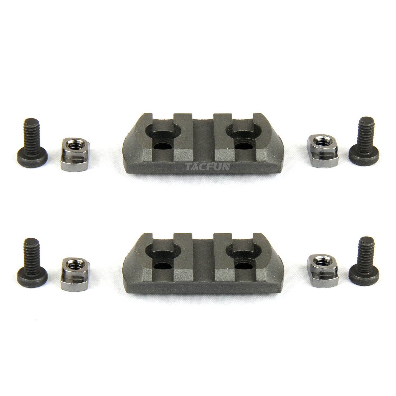 2PCS 3SLOT M-LOK Polymer Picatinny Weaver Rail Section