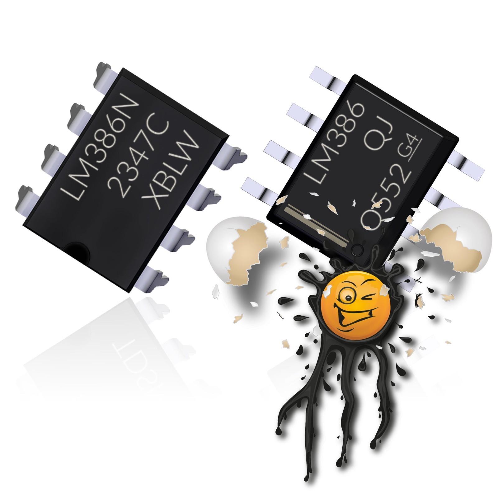 2 x LM386 Audio Amplifier Low Voltage Audio Amplifier 4-12V SOP-8 DIP-8 IC