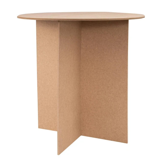 Table 30" Round Wood Display MDF 250 Pound Capacity 29 7/8” High Merchandise