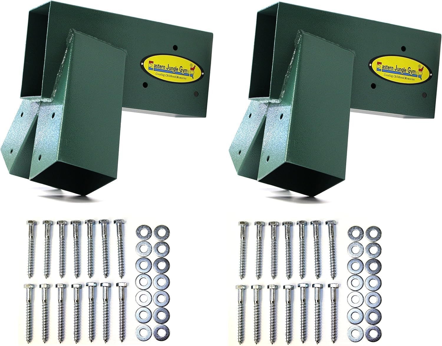 Easy 1-2-3 A-Frame 2 Brackets Swing Set Brackets with All Mounting Hardware, ...