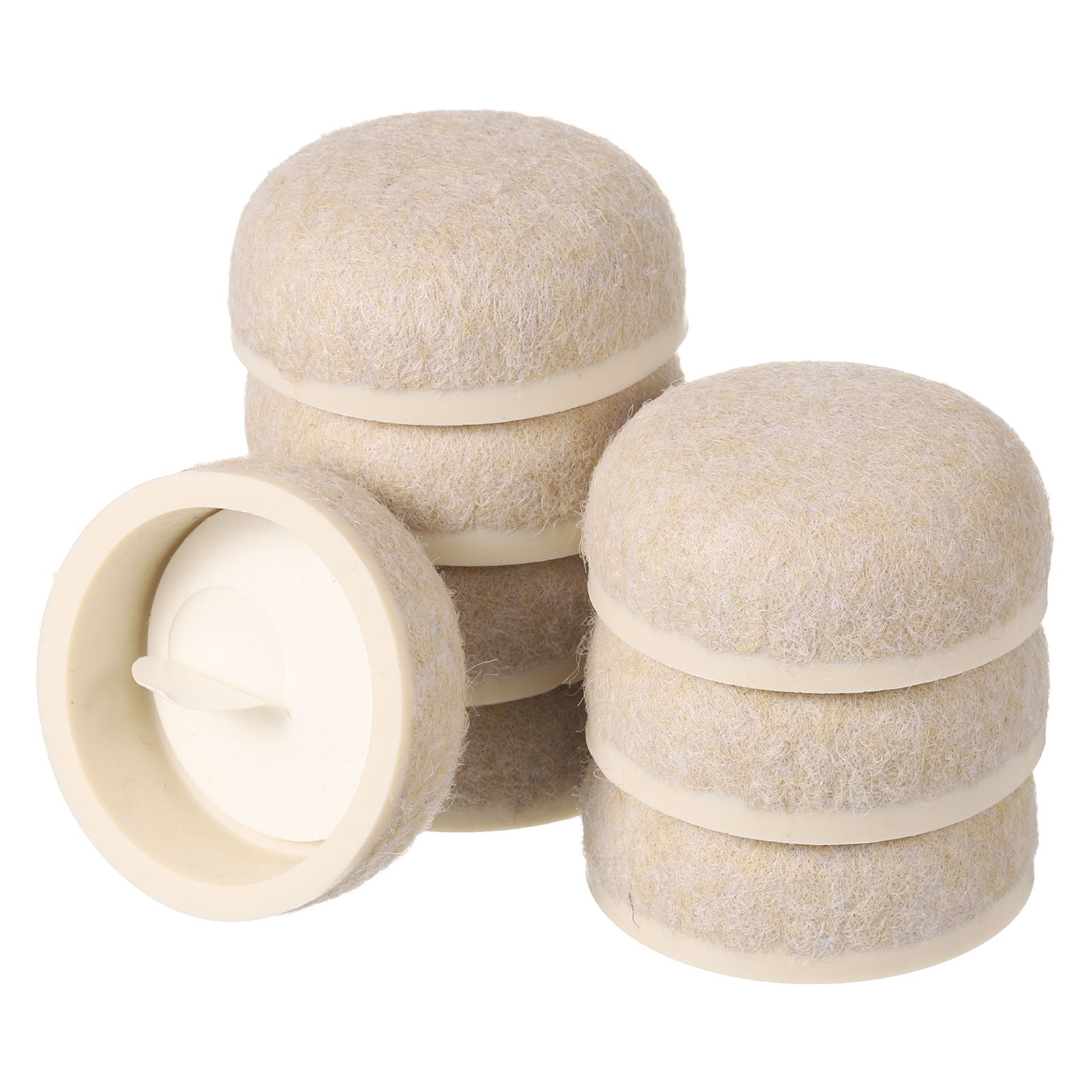 8 Pcs Felt Furniture Slider, 1.22" Round Sliding Pad Table Leg Protector, Beige