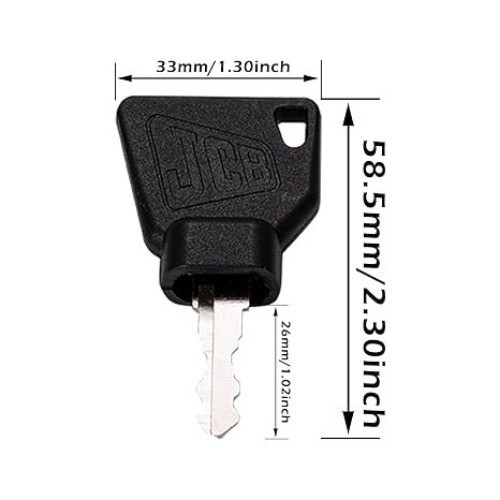 Ignition Keys for Heavy Equipment and Mini Excavators, Compatible with Loader 70
