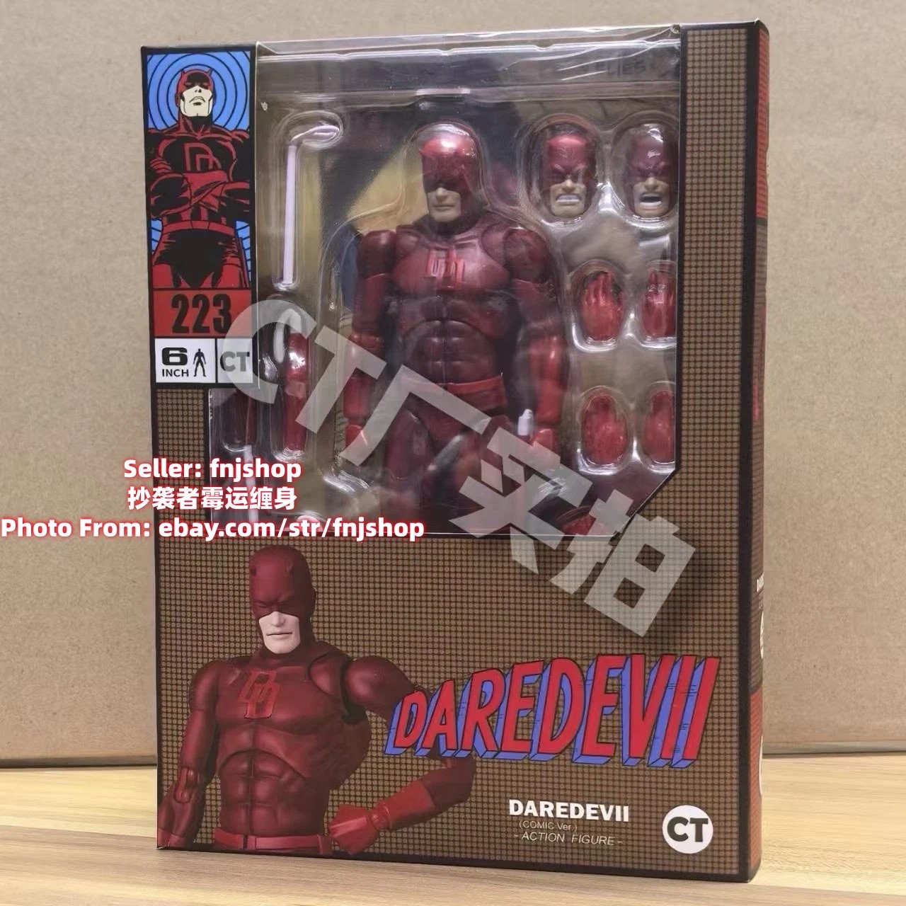 US STOCK! CT Toys No.223 Daredevil Comic Ver. 6in Action Figure Boxed Xmas Gift‌