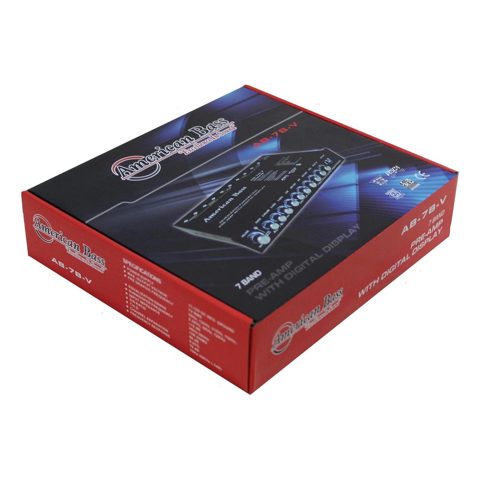 High End 7 Band Equalizer Voltage Display