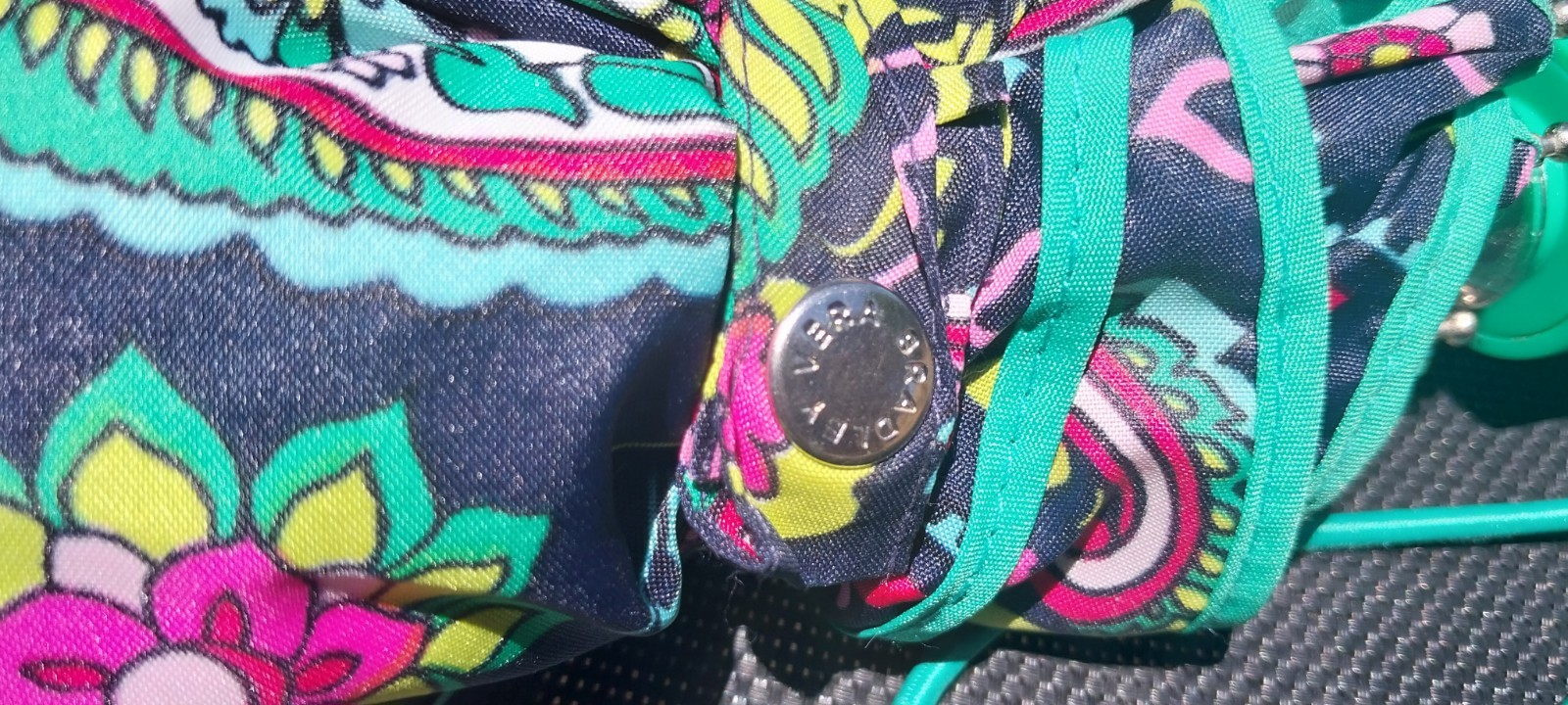 Vera Bradley Petal Paisley Umbrella Automatic Open