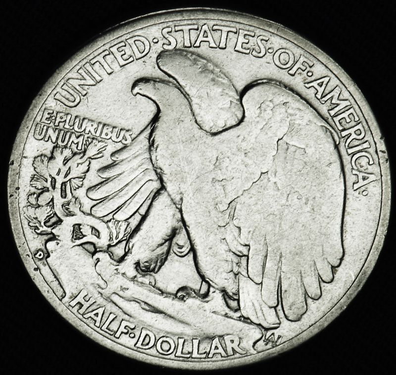 1937-d Liberty Walking Half. Better Grade (Inventory A)