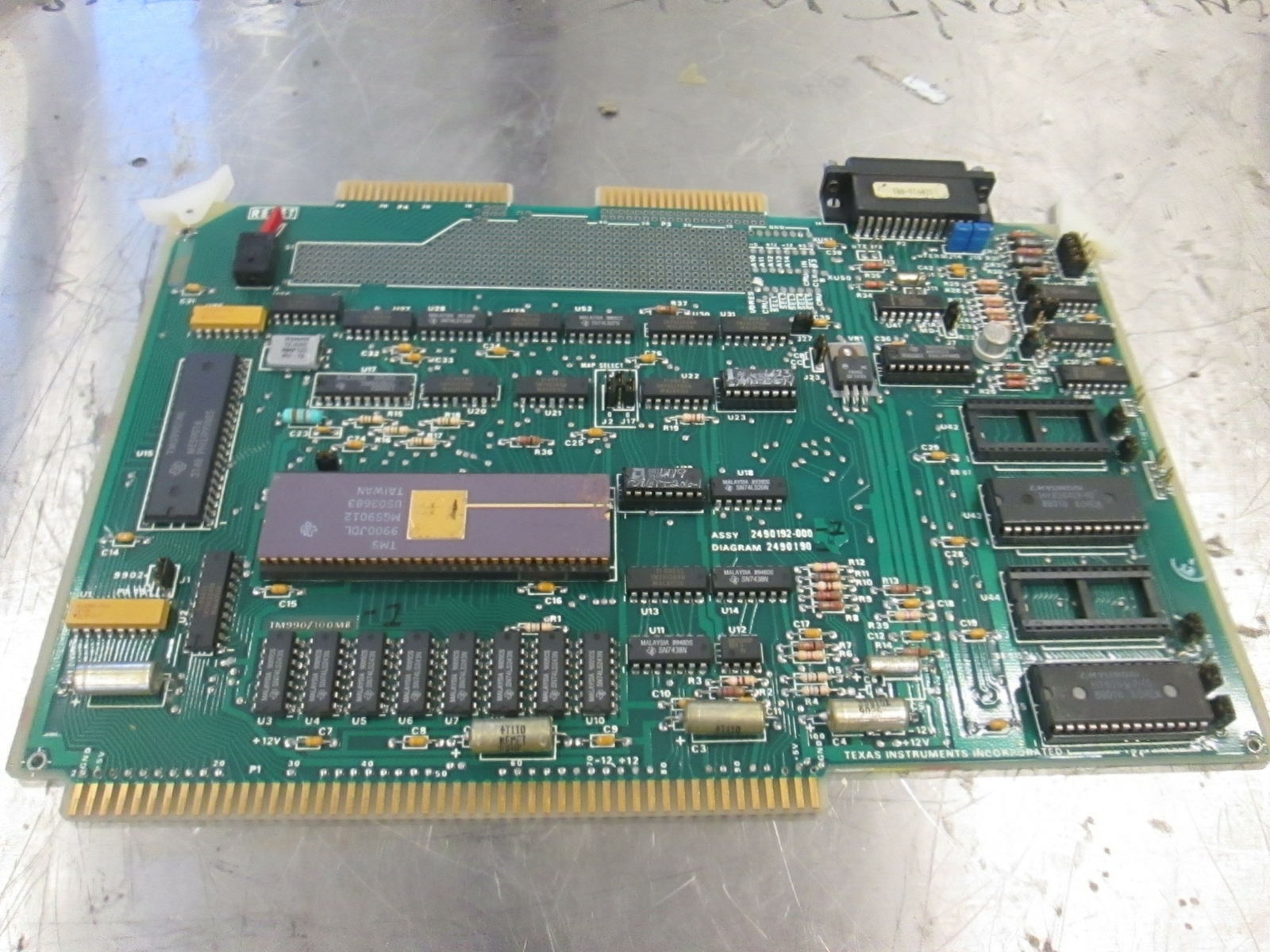 Texas Instruments, TM990/100MB, 2490192-000, PCB Assy, Used