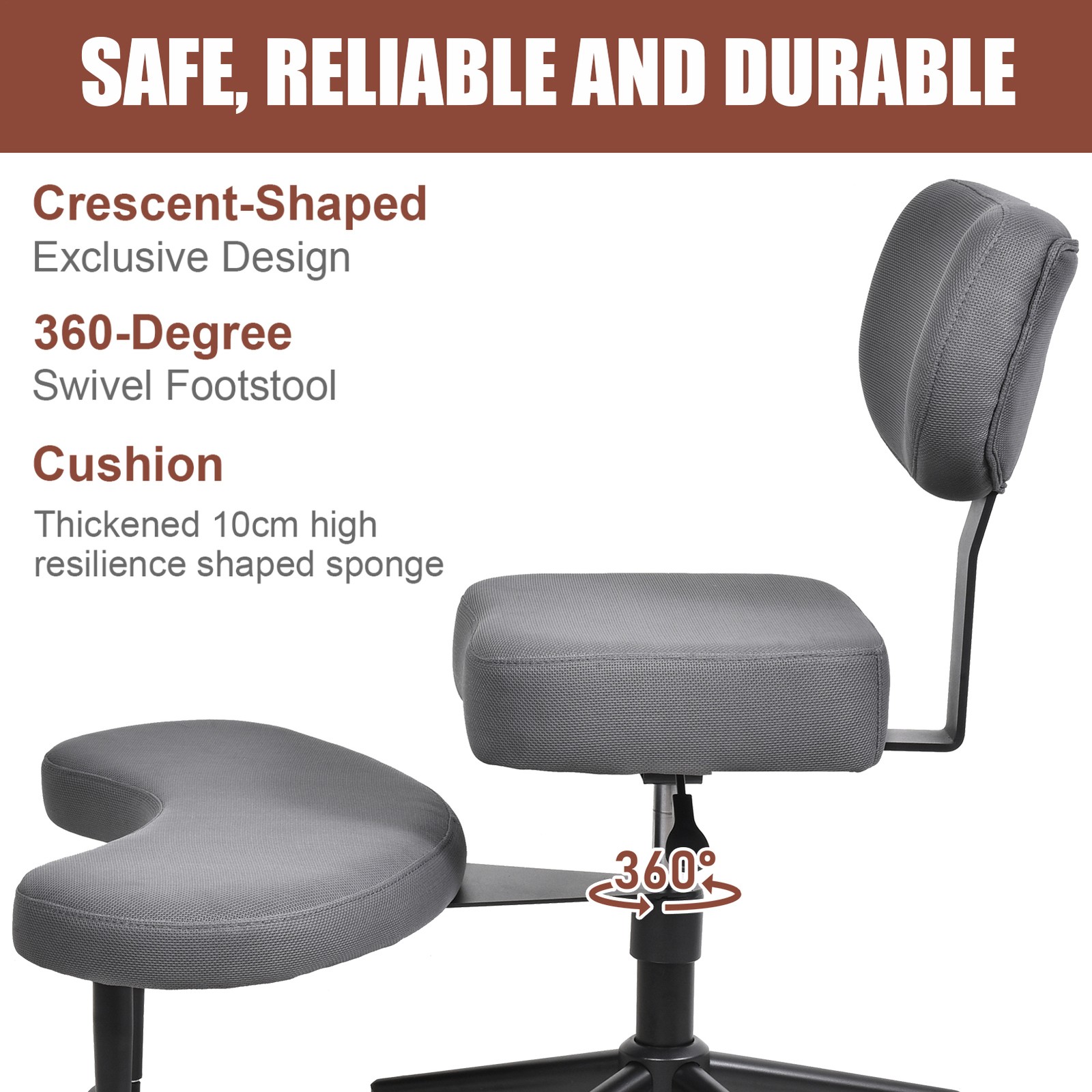 Meditation Cross Legged Armchair, ADHD Chair, Criss Cross Chair for Home Office