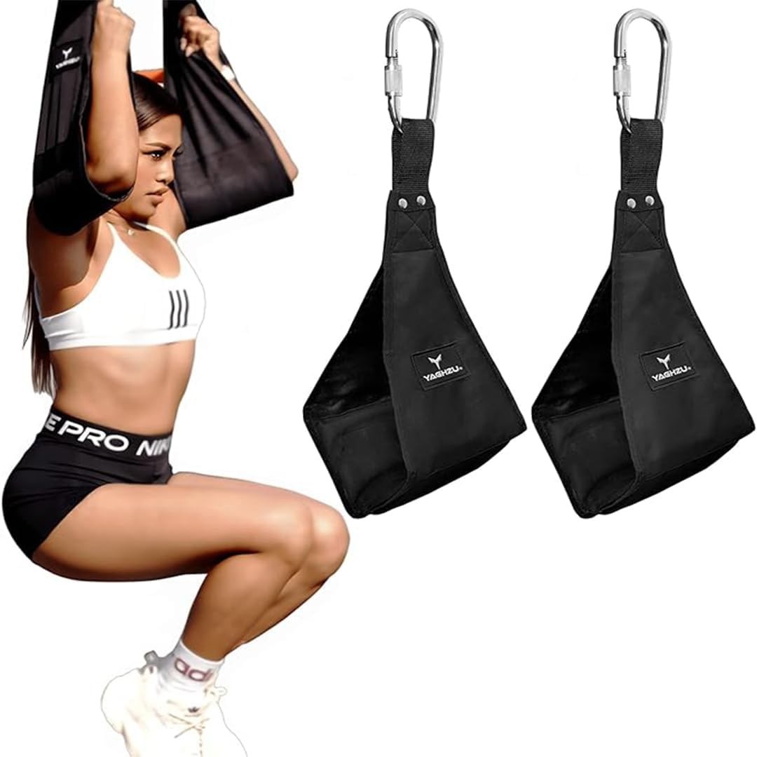 Hanging Ab Straps for Pull Up Bar - Premium Ab Straps for Core Strength