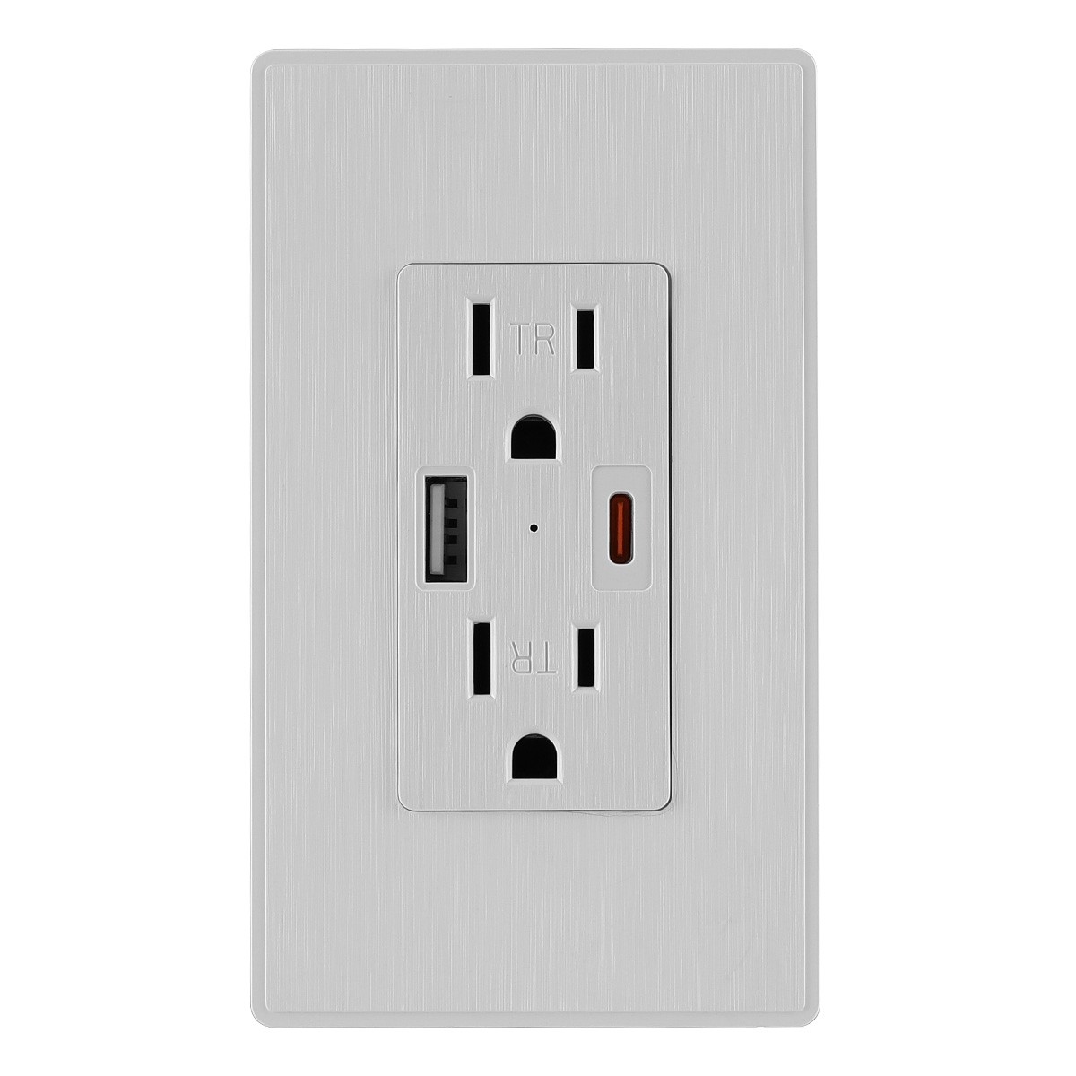 1-20Pack USB Type C Wall Outlet Duplex Receptacle 15A,Smart 2.1A Quick Charging