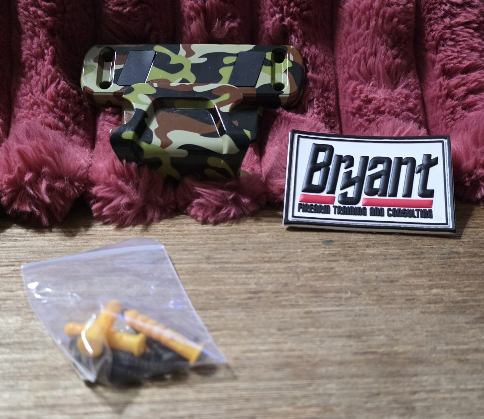 DIITA Camo Gun Magnet Mount + Mascon Cable Gun Lock + Bryant Patch