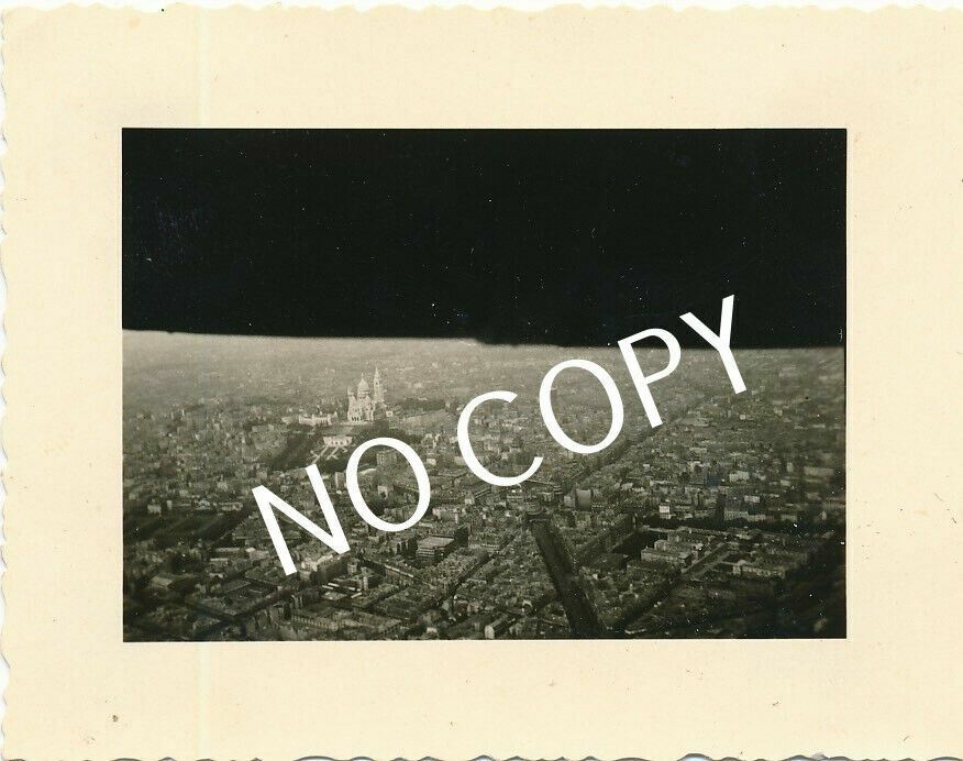 Photo WK2 France Paris Aerial View of Sacre Coeur C1.34