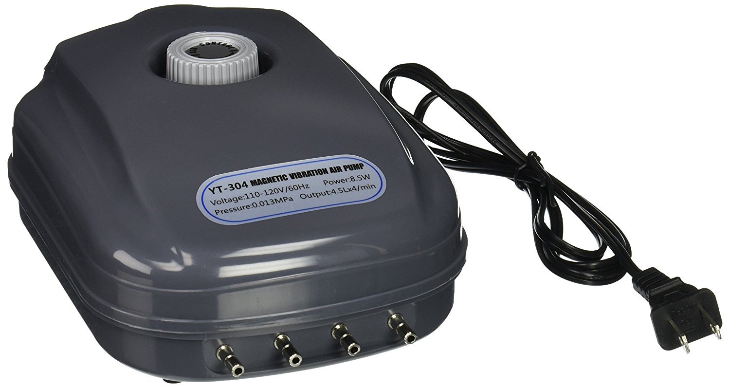 300 Gallon Adjustable Silent Air Pump Large Aquarium Fish Tank 4 outlet