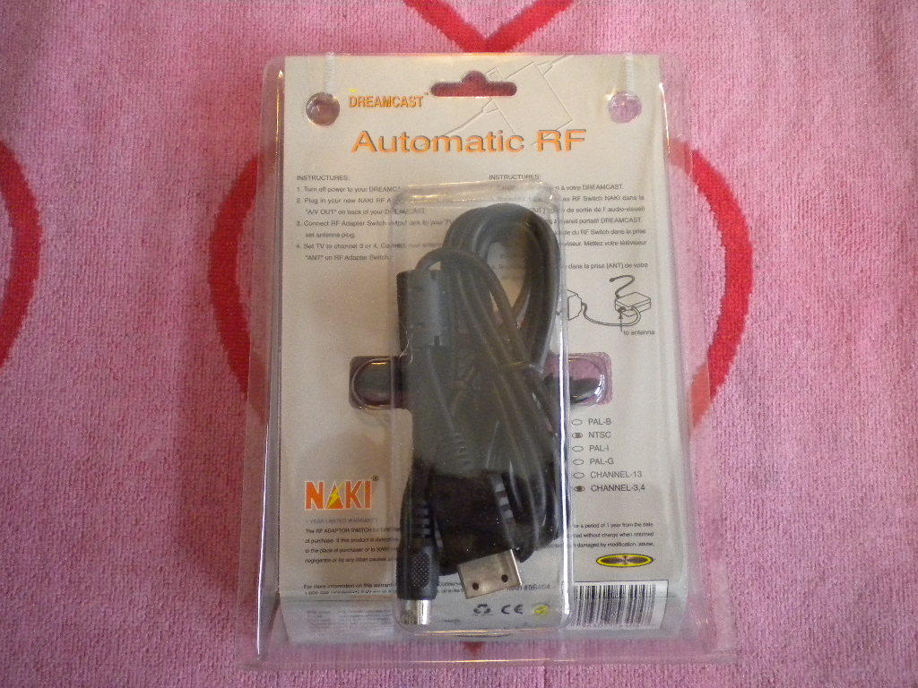 NAKI AUTOMATIC RF SWITCH FOR SEGA DREAMCAST *BRAND NEW* Black