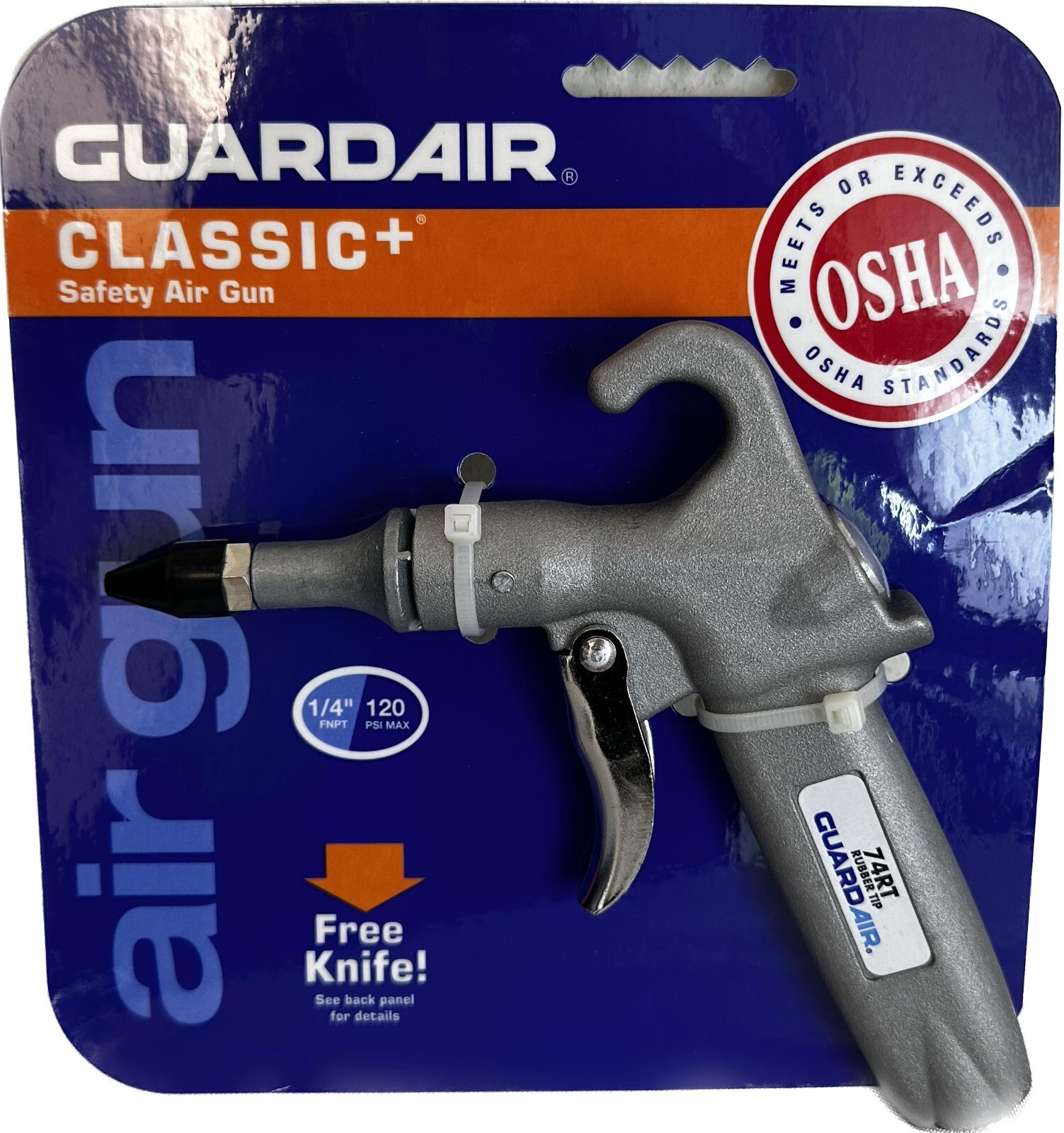 Guardair Safety Air Gun 74RT - 6.5 in - 50 cfm - 1/4 in FNPT (New/Unused)