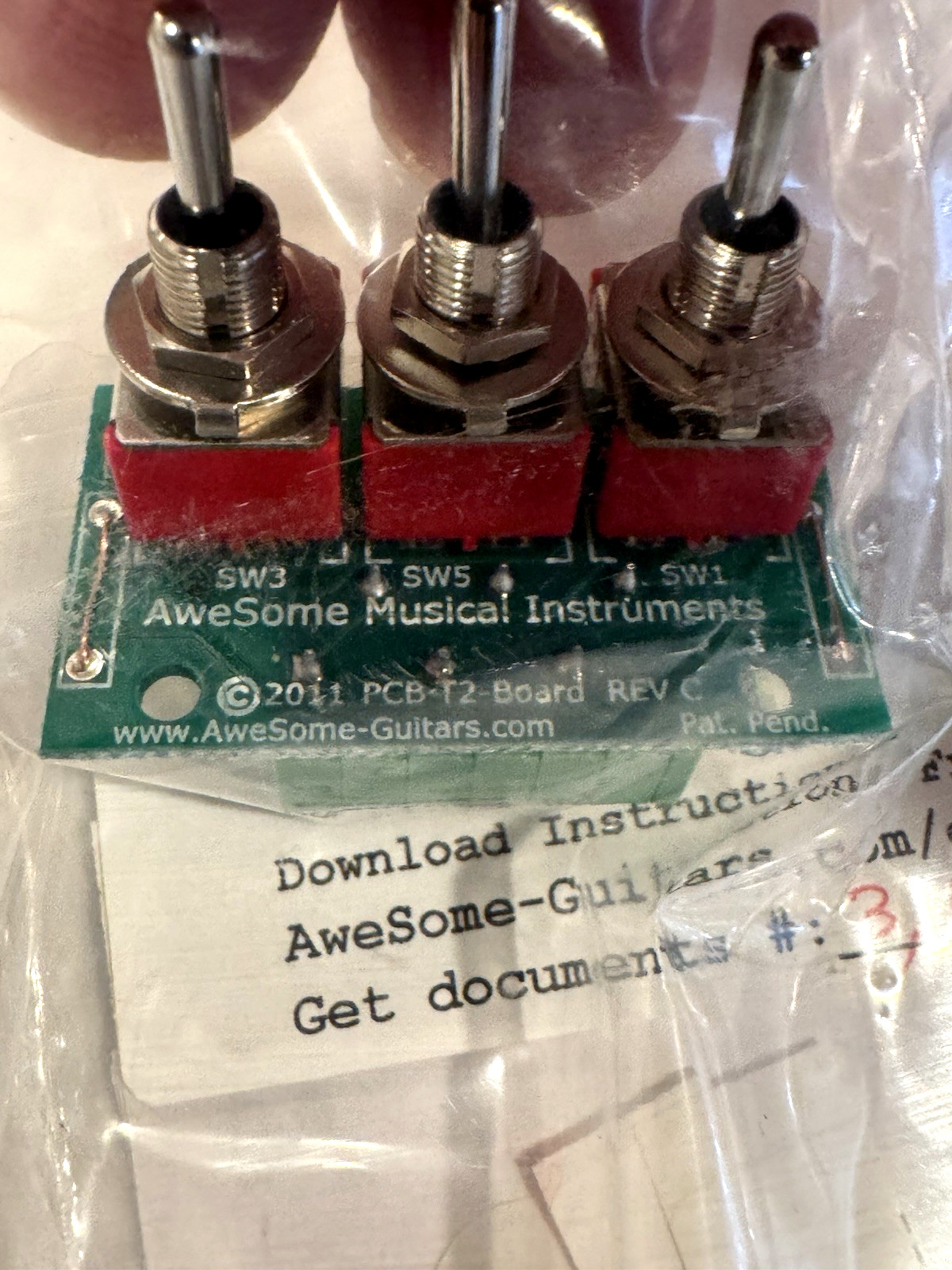 AMI T2 Pickup Switch Upgrade = 6 Pickup Tones On SS Electric Guitar or Bass EZ