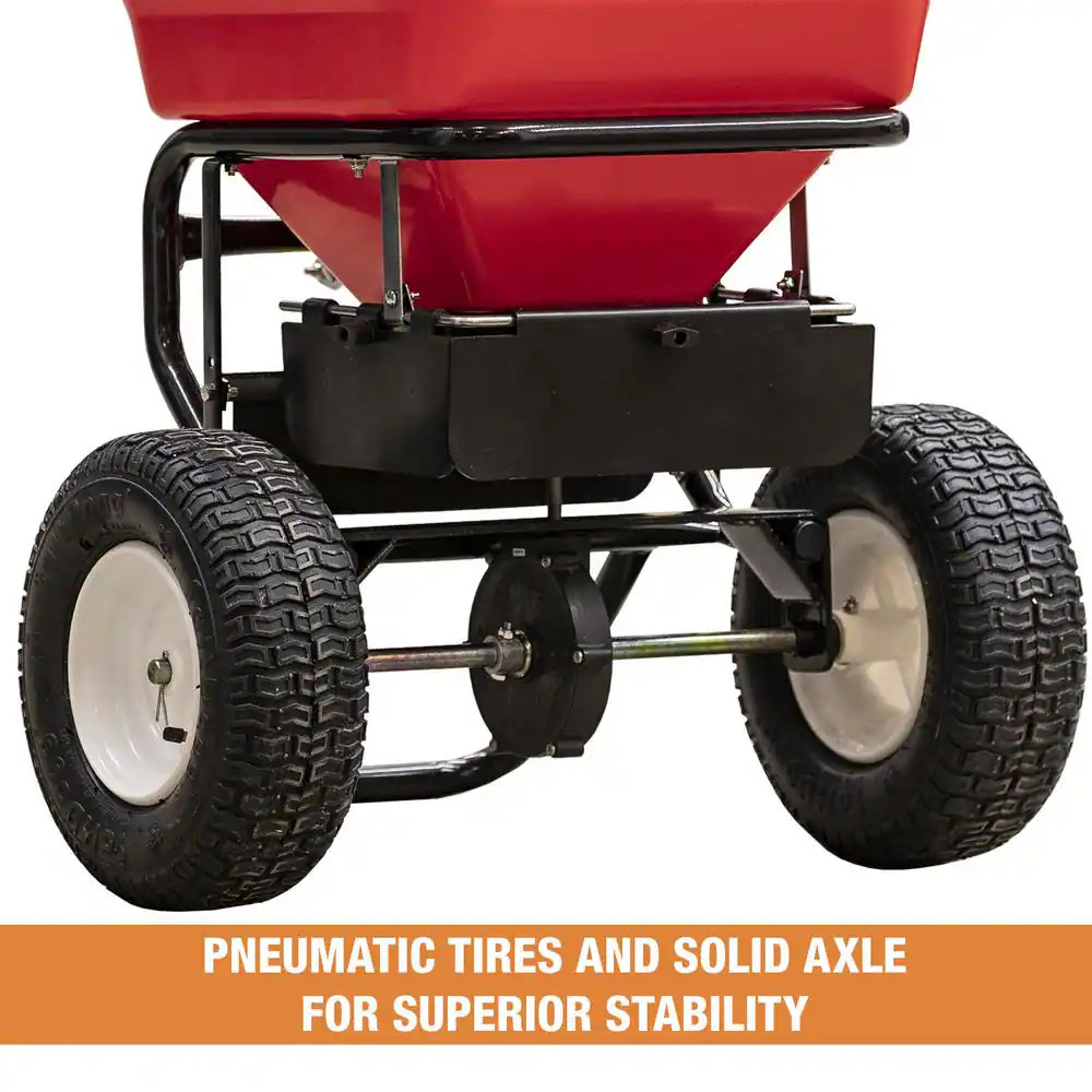 100 Lbs. Capacity Grounds Keeper All-Seasons Walk behind Broadcast Spreader for