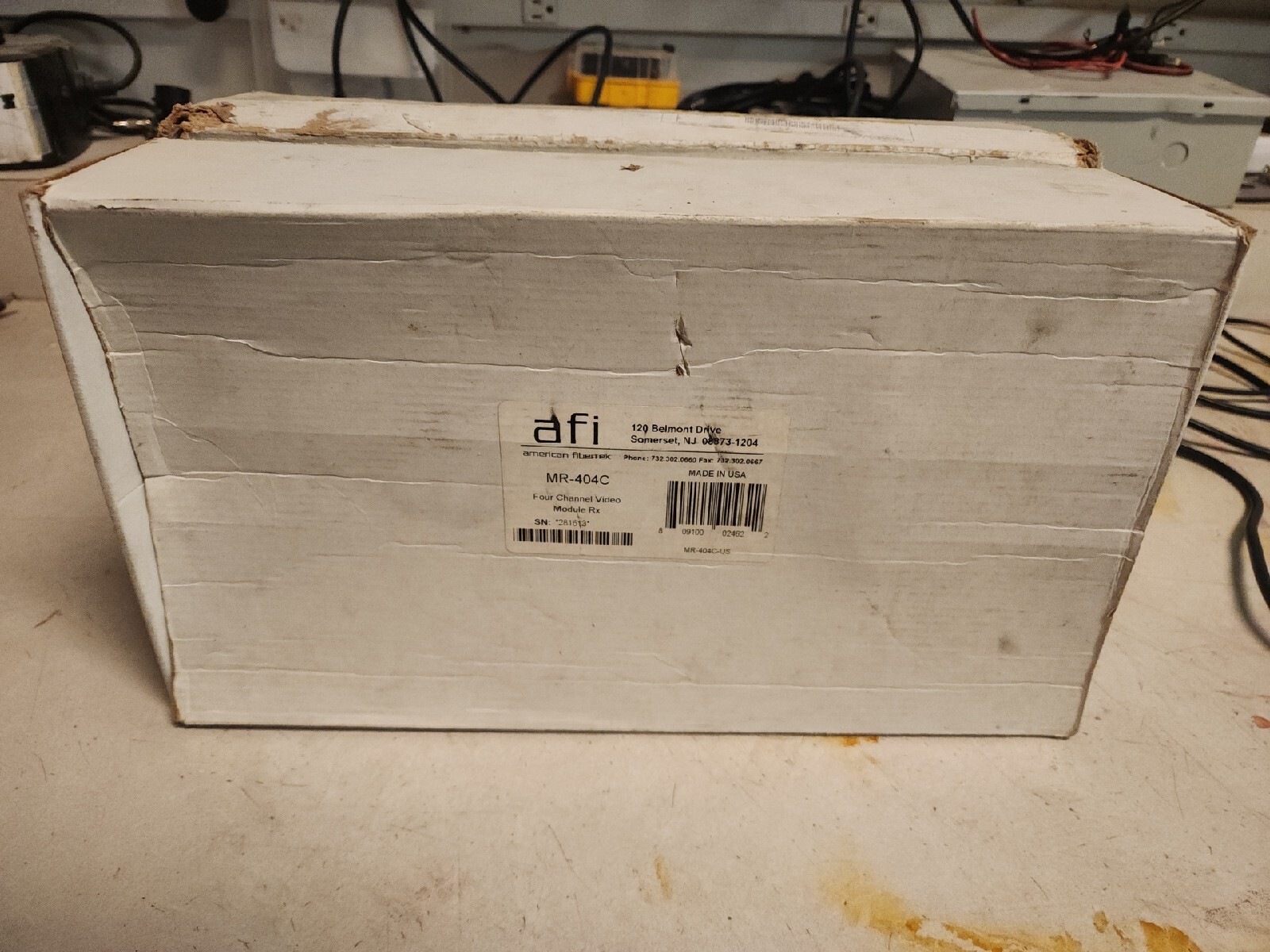 NEW AFI American Fibertek Inc - 4-Channel Fiber Video Receiver - MR-404C-12VDC