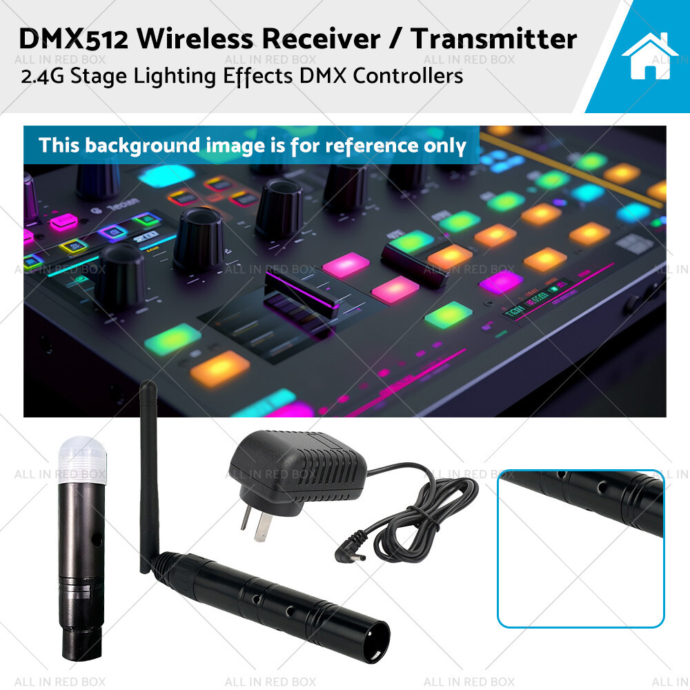 Wireless DMX Controller XLR Receiver Transmitter 2.4G Stage DMX512