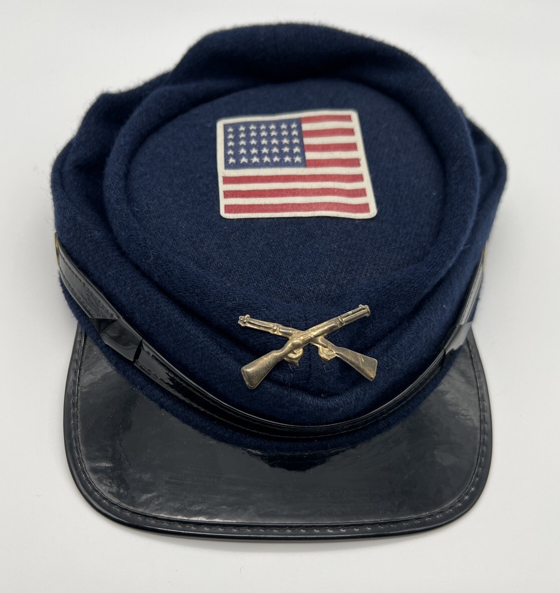 Vintage American Civil War Union Blue Hat With 34 Stars Made In USA VTG